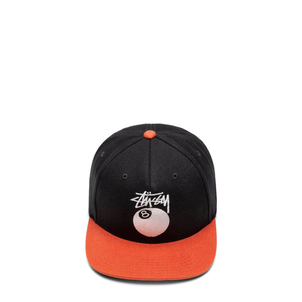 Stüssy Headwear BLACK / O/S TWILL STOCK 8 BALL CAP