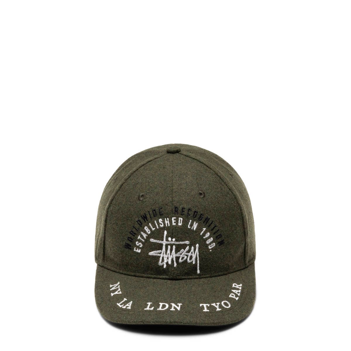 WORLDWIDE LOW PRO CAP FOREST   supreme inset logo grey camp cap