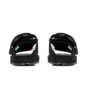 Suicoke Moto-Cab-Eco 'Black' Black Leather Moto-VS Slides From