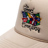 The Good COmpany Headwear KHAKI / O/S GOOD WORLD TRUCKER HAT