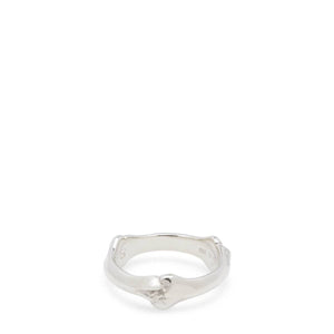 BONE SHAPED BAND RING Silver – StclaircomoShops