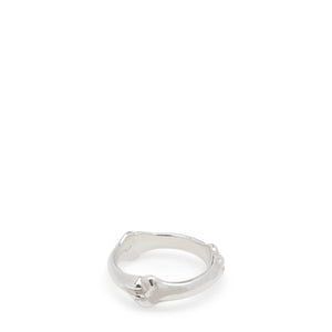 BONE SHAPED BAND RING Silver – StclaircomoShops