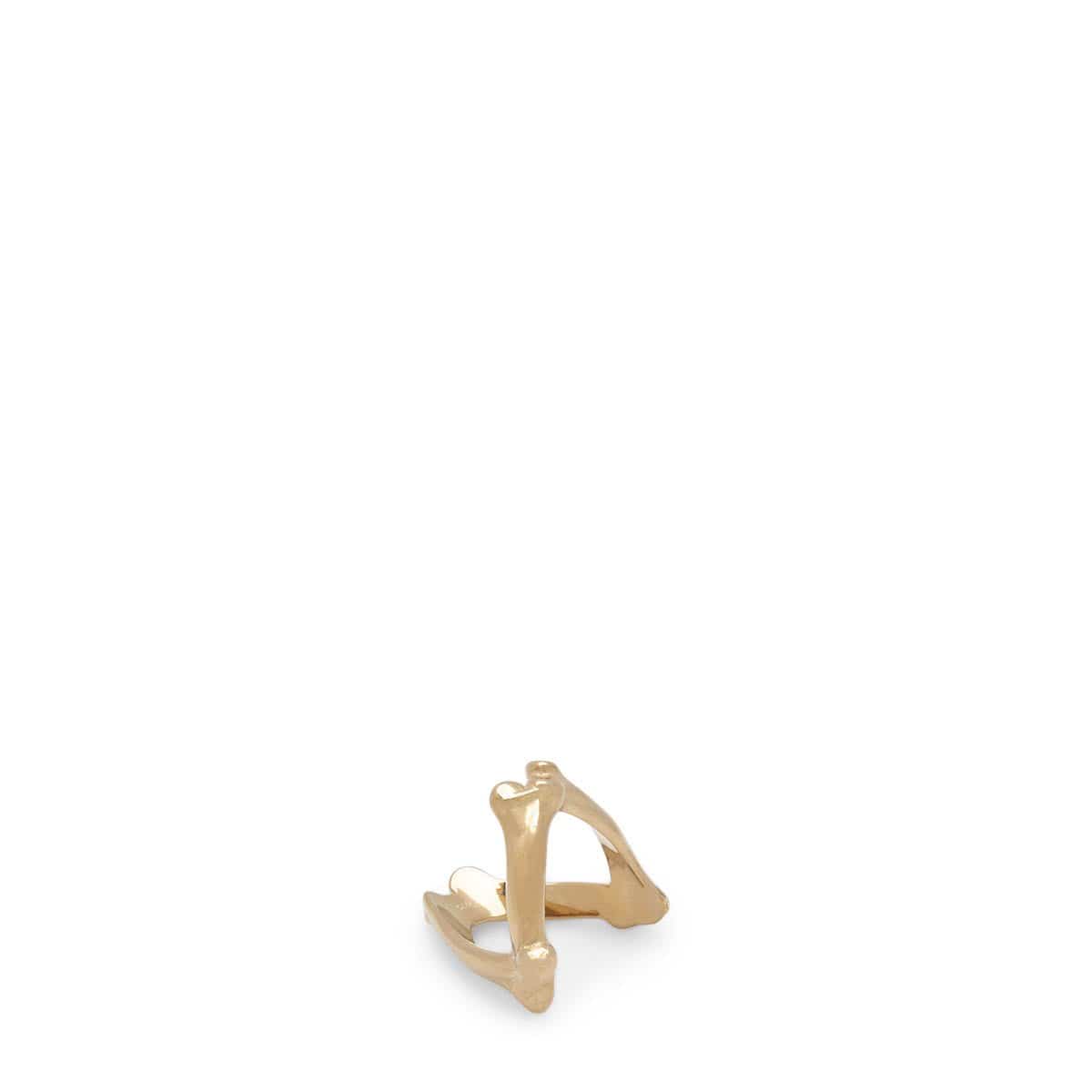 BONE SHAPED VICTORY RING Gold – Bodega