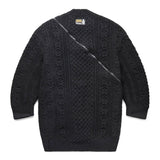 TAKAHIROMIYASHITA The Soloist. Knitwear DOUBLE ZIP ARAN PATTERN CARDIGAN