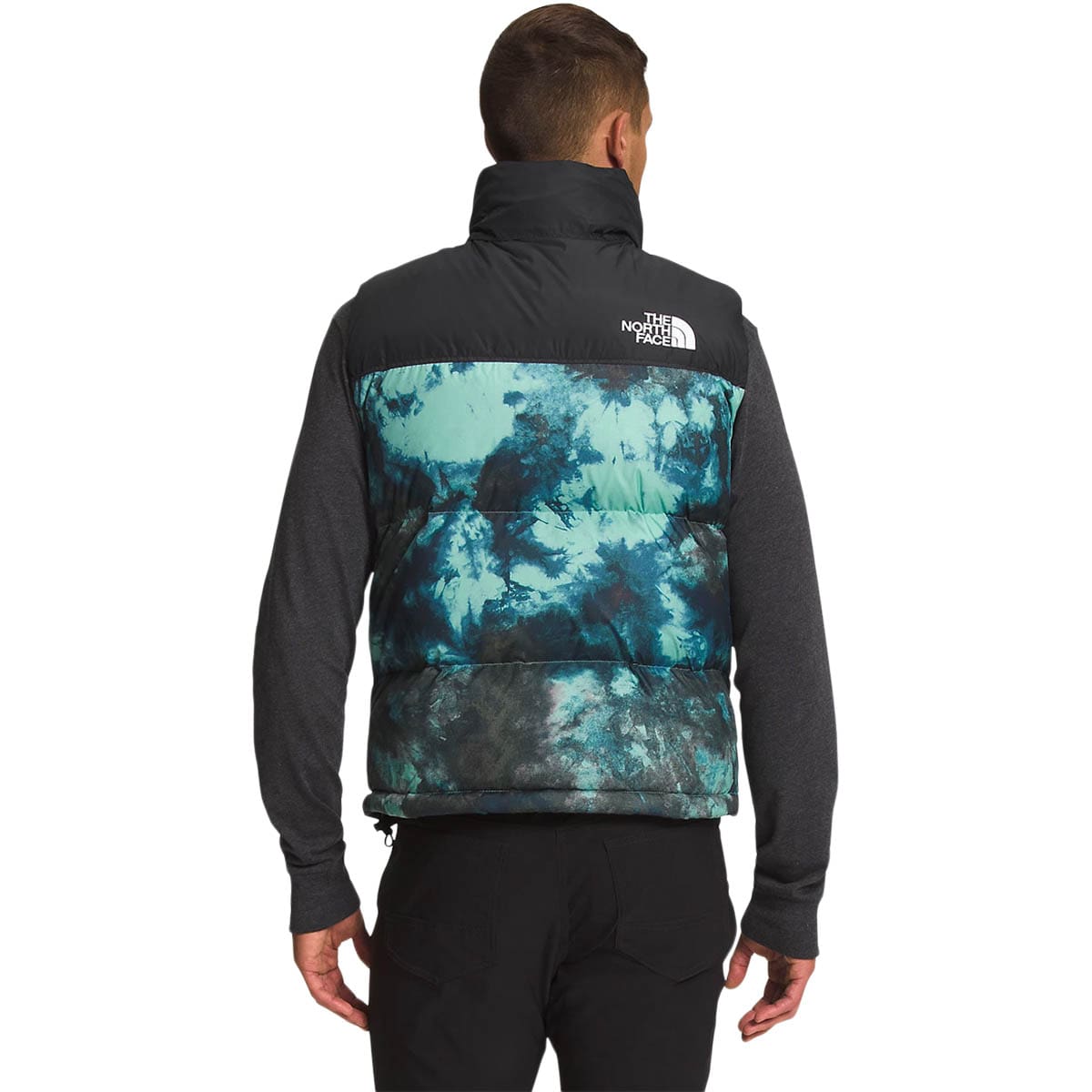 The North Face PRINTED 1996 RETRO NUPTSE VEST WASABI ICE DYE PRINT