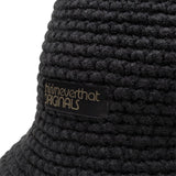 thisisneverthat Headwear BLACK / O/S KNITTED BUCKET HAT