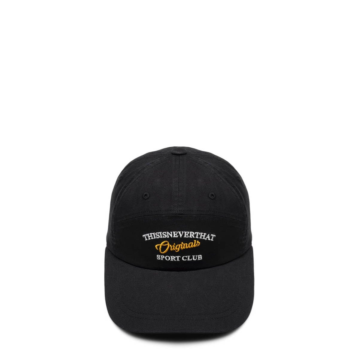 thisisneverthat Headwear BLACK / O/S SPORT CLUB 7 PANEL CAP