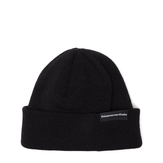 thisisneverthat Headwear BLACK / OS SP-LOGO SHORT BEANIE