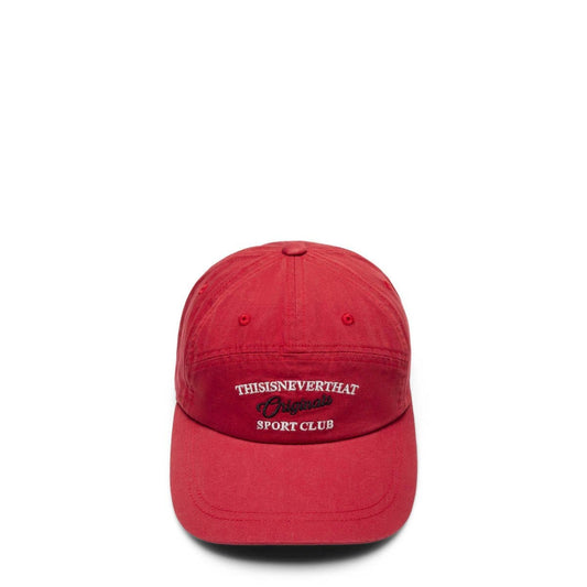 thisisneverthat Headwear RED / O/S SPORT CLUB 7 PANEL CAP