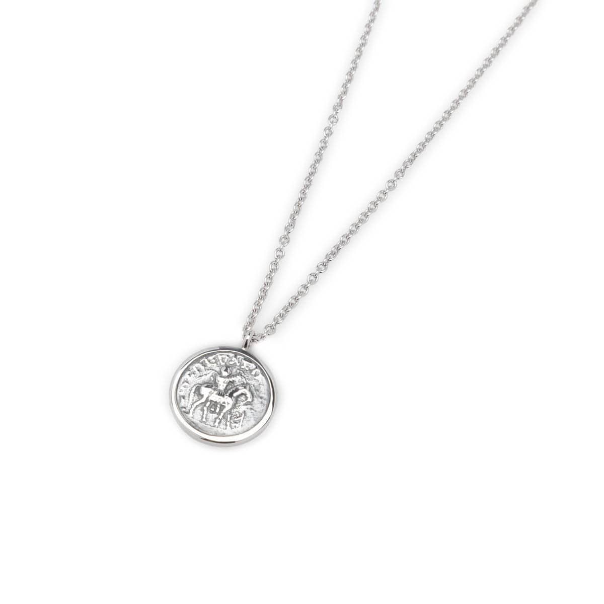 Tom Wood Jewelry 925 STERLING SILVER / 18 IN. COIN PENDANT