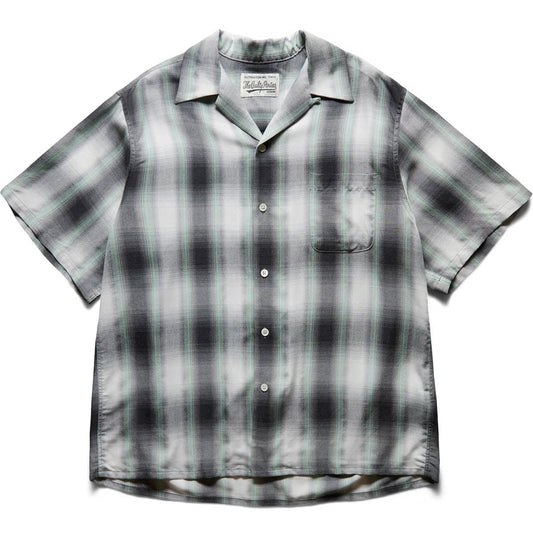 Wacko Maria Shirts OMBRE CHECK OPEN COLLAR SHIRT S/S (TYPE-1)