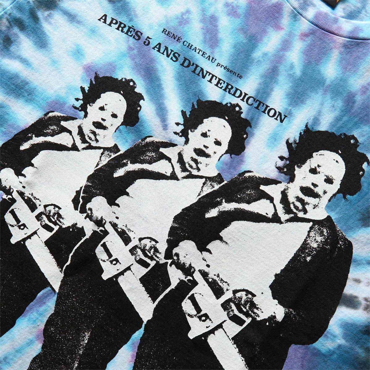 THE TEXAS CHAINSAW MASSACRE TIE DYE CREW NECK T SHIRT TYPE 2