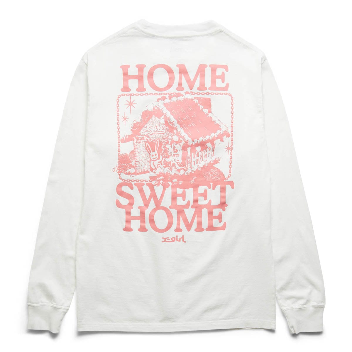 X-Girl Womens HOME SWEET HOME L/S TEE