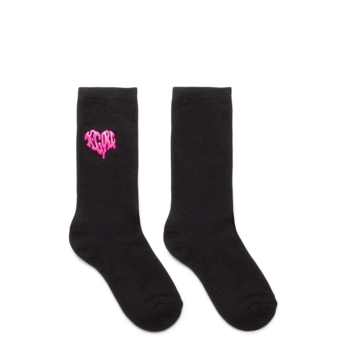 X-Girl Socks BLACK / O/S DRIPPING HEART LOGO SOCKS