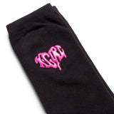 X-Girl Socks BLACK / O/S DRIPPING HEART LOGO SOCKS