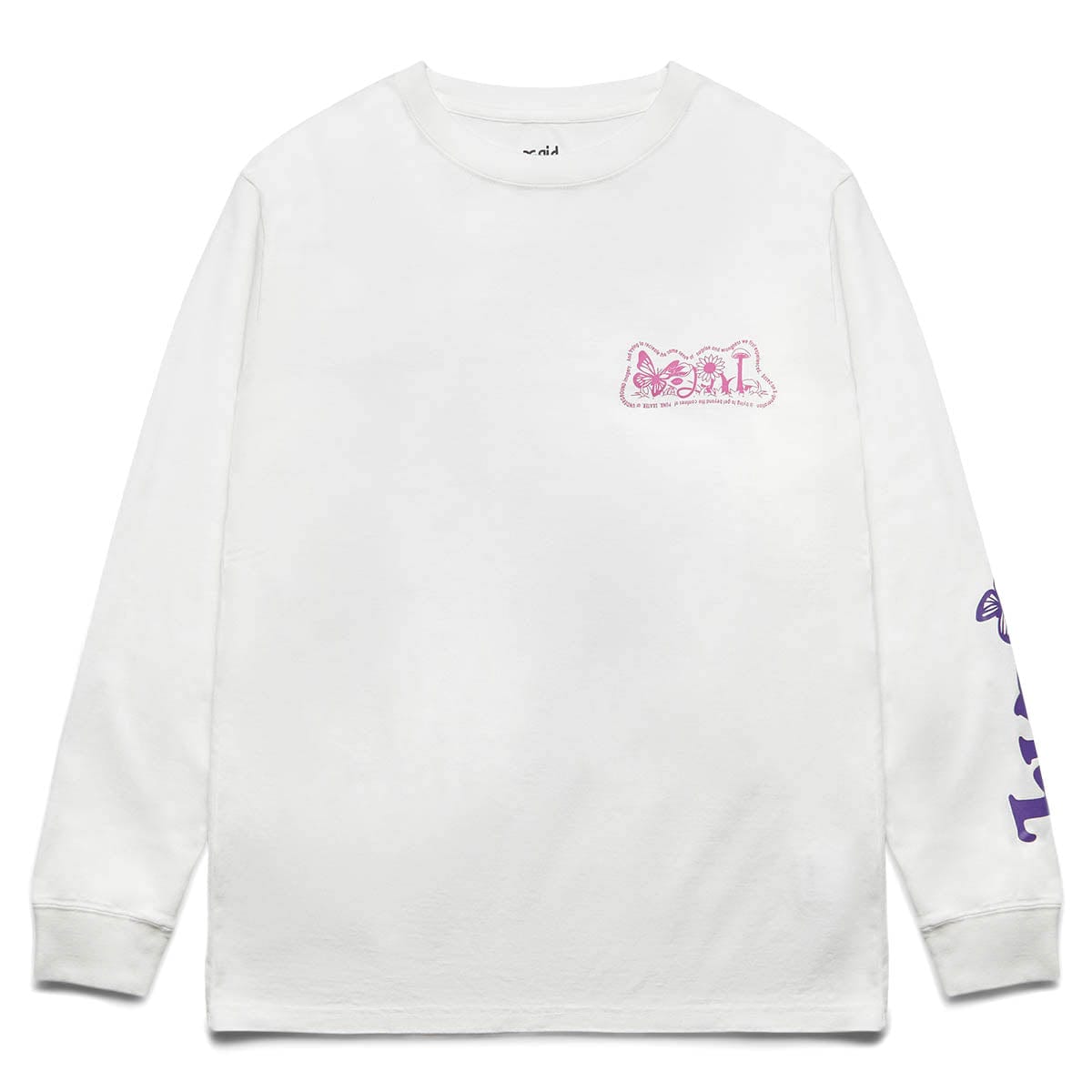 X-Girl Womens FLOWERS LOGO L/S TEE