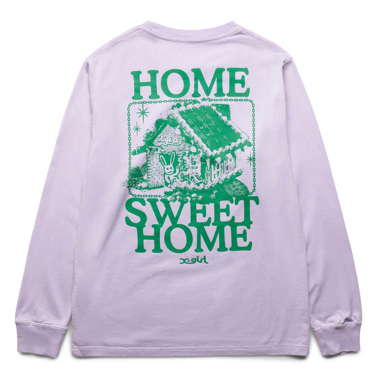 X-Girl Womens HOME SWEET HOME L/S TEE