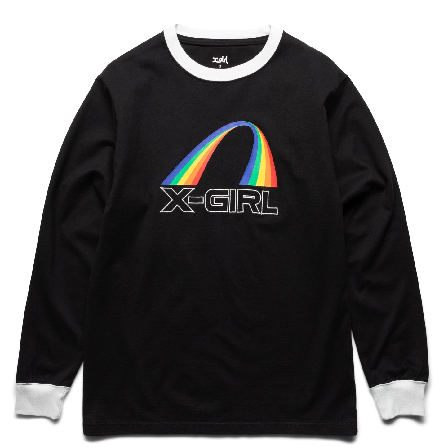 X-Girl T-Shirts RAINBOW RINGER L/S TEE