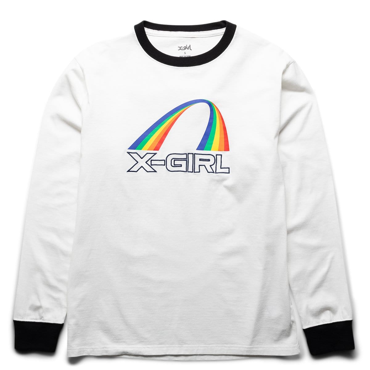 X-Girl T-Shirts RAINBOW RINGER L/S TEE