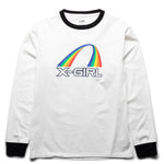 Load image into Gallery viewer, X-Girl T-Shirts RAINBOW RINGER L/S TEE

