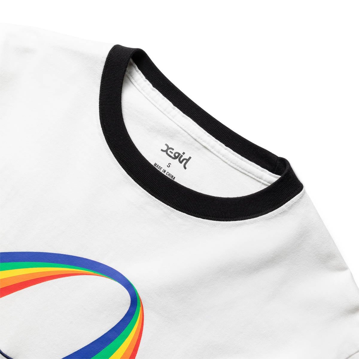 RAINBOW RINGER L/S TEE White