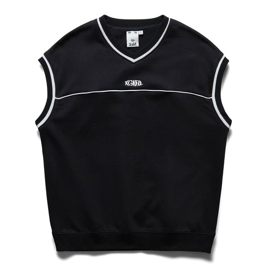 X-Girl Womens CONTRAST LINE SWEAT VEST