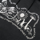 X-Girl Hoodies & Sweatshirts FLOWERS LOGO SWEAT HOODIE