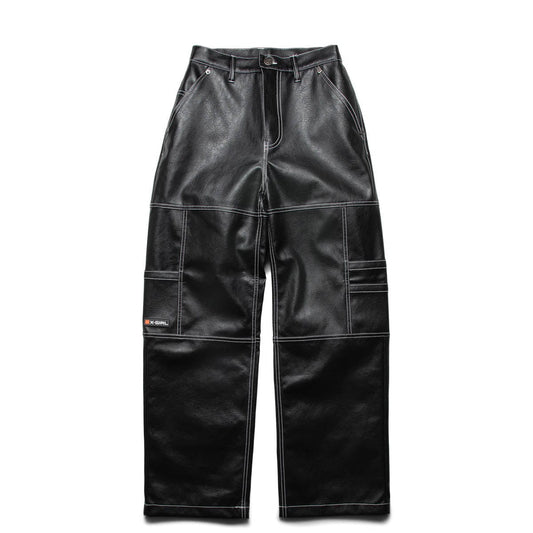 X-Girl Bottoms LEATHER WORK PANTS