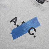 A.P.C. T-Shirts SHIBA PAINTED LOGO TEE