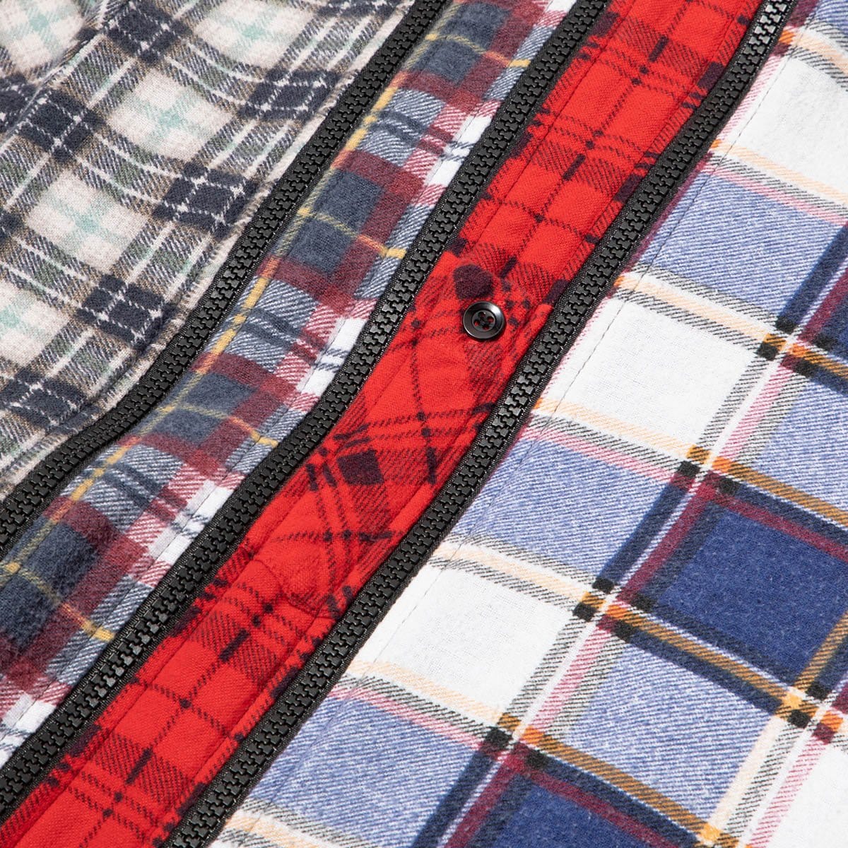 Needles Shirts ASSORTED / O/S 7 CUTS ZIPPED WIDE FLANNEL SHIRT SS21 3