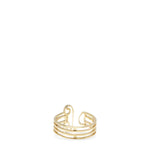 Load image into Gallery viewer, Aries Jewelry GOLD / O/S COLUMN RING

