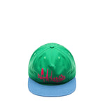 Load image into Gallery viewer, Brain Dead Headwear GREEN / O/S DISTORTED TEXT FIVE PANEL STRAPBACK
