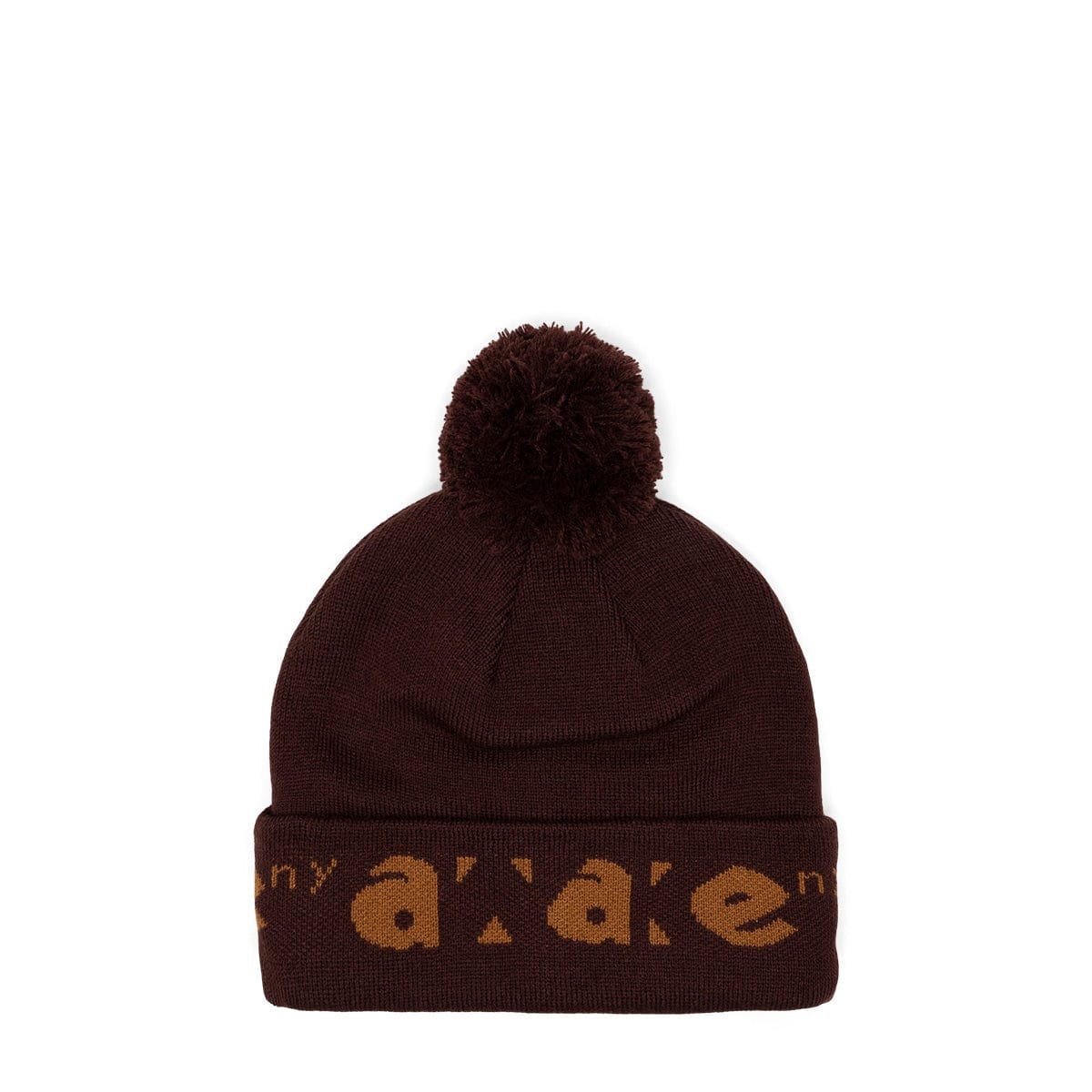 Awake NY Headwear BROWN / O/S BLOCK OUT LOGO BEANIE