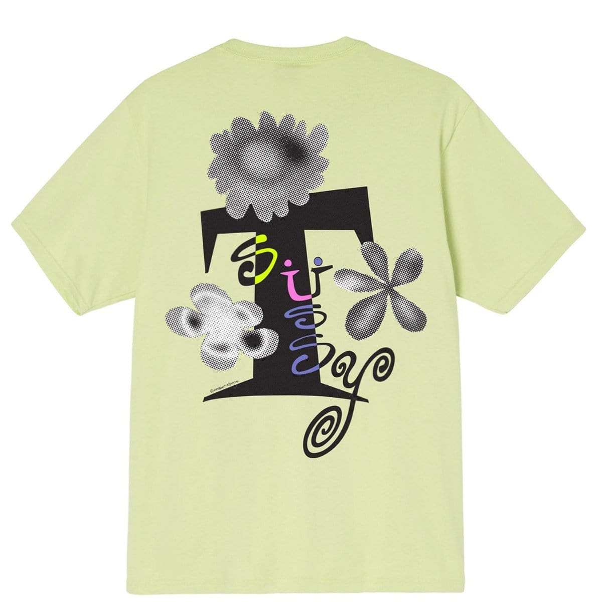 Stüssy T-Shirts ACID FLOWERS TEE