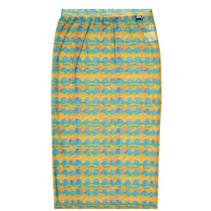Stüssy Bottoms WOMEN'S PRINTED PLAID MESH TUBE SKIRT