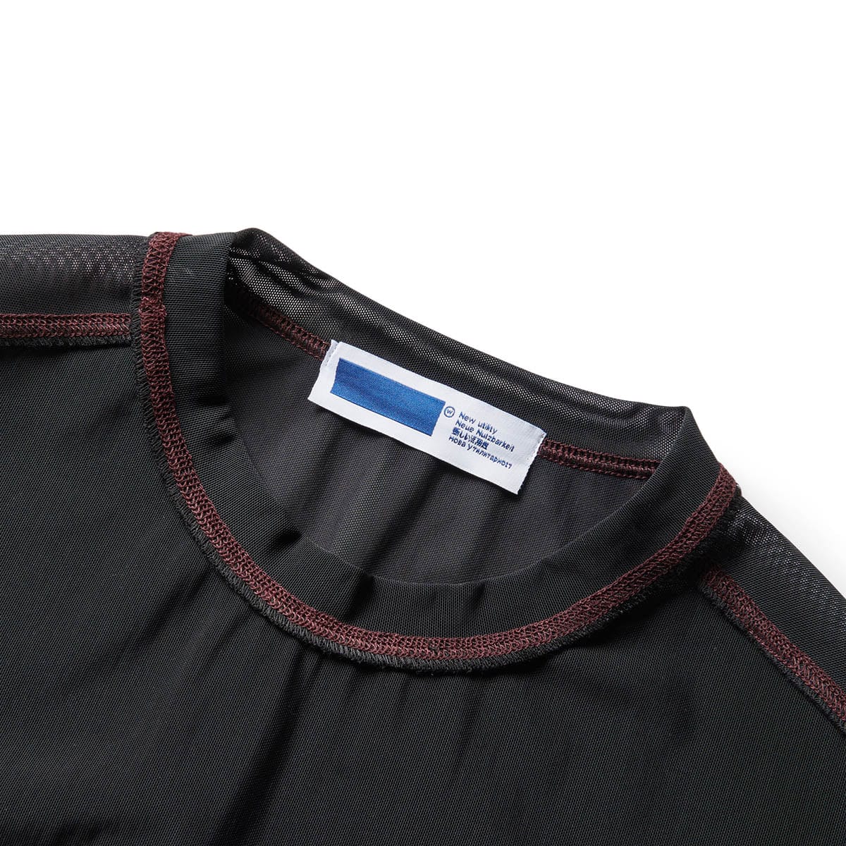 R13 distressed T-shirt | BOXED PULLOVER MESH BLACK | StclaircomoShops