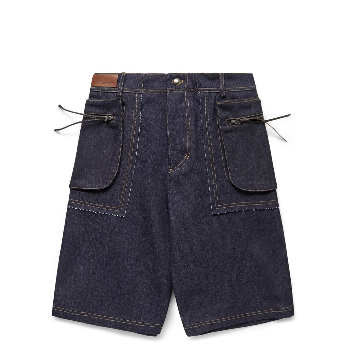 Andersson Bell Bottoms RAW EDGE CARGO DENIM SHORTS