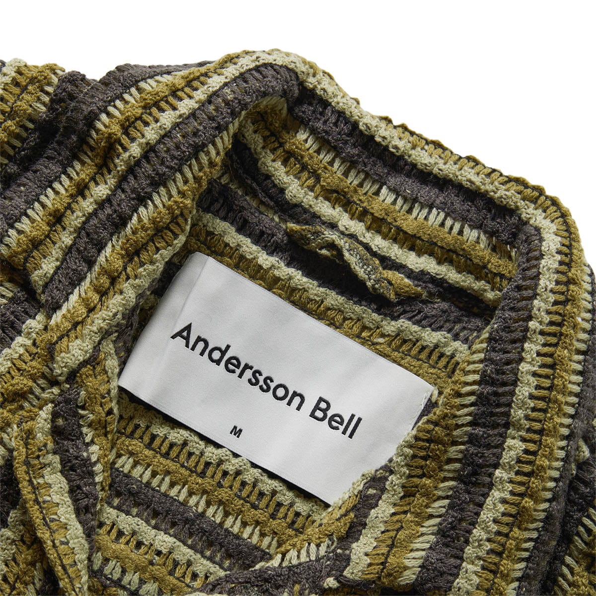 Andersson Bell Knitwear SHEER KNIT OPEN COLLAR SHIRT
