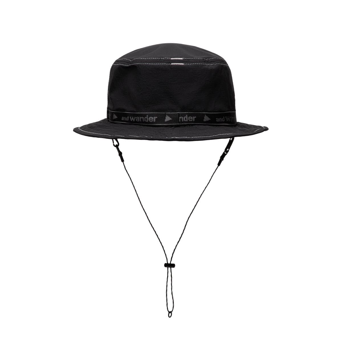 and wander Headwear BLACK / O/S JQ TAPE HAT