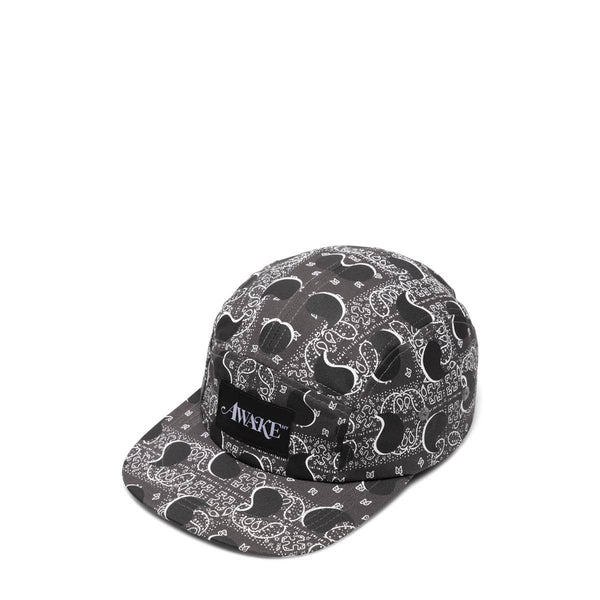 New Era Cap Black/white NY five panel cap