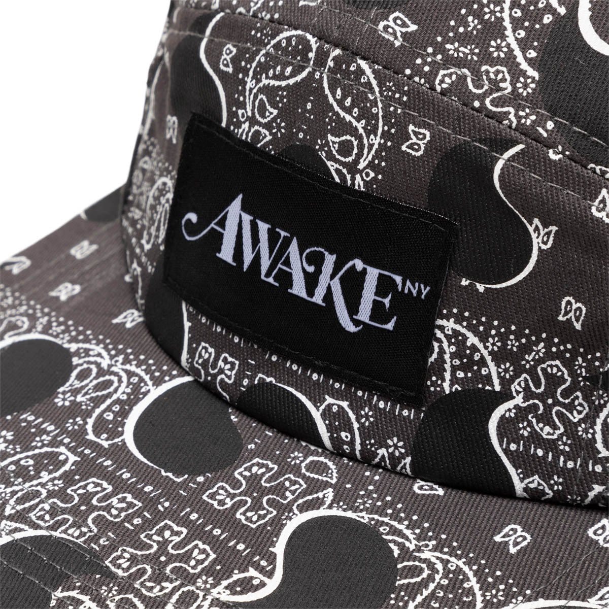 Awake NY Headwear BLACK / O/S BIG PAISLEY 5 PANEL CAP