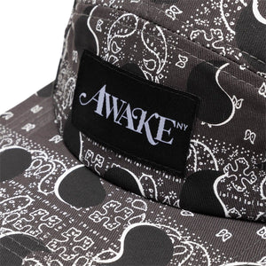 BIG PAISLEY 5 PANEL CAP Black – Bodega