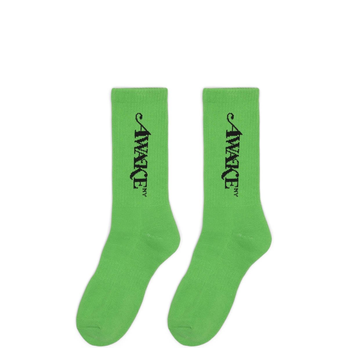 Awake NY Socks NEON GREEN / O/S CLASSIC LOGO SOCKS