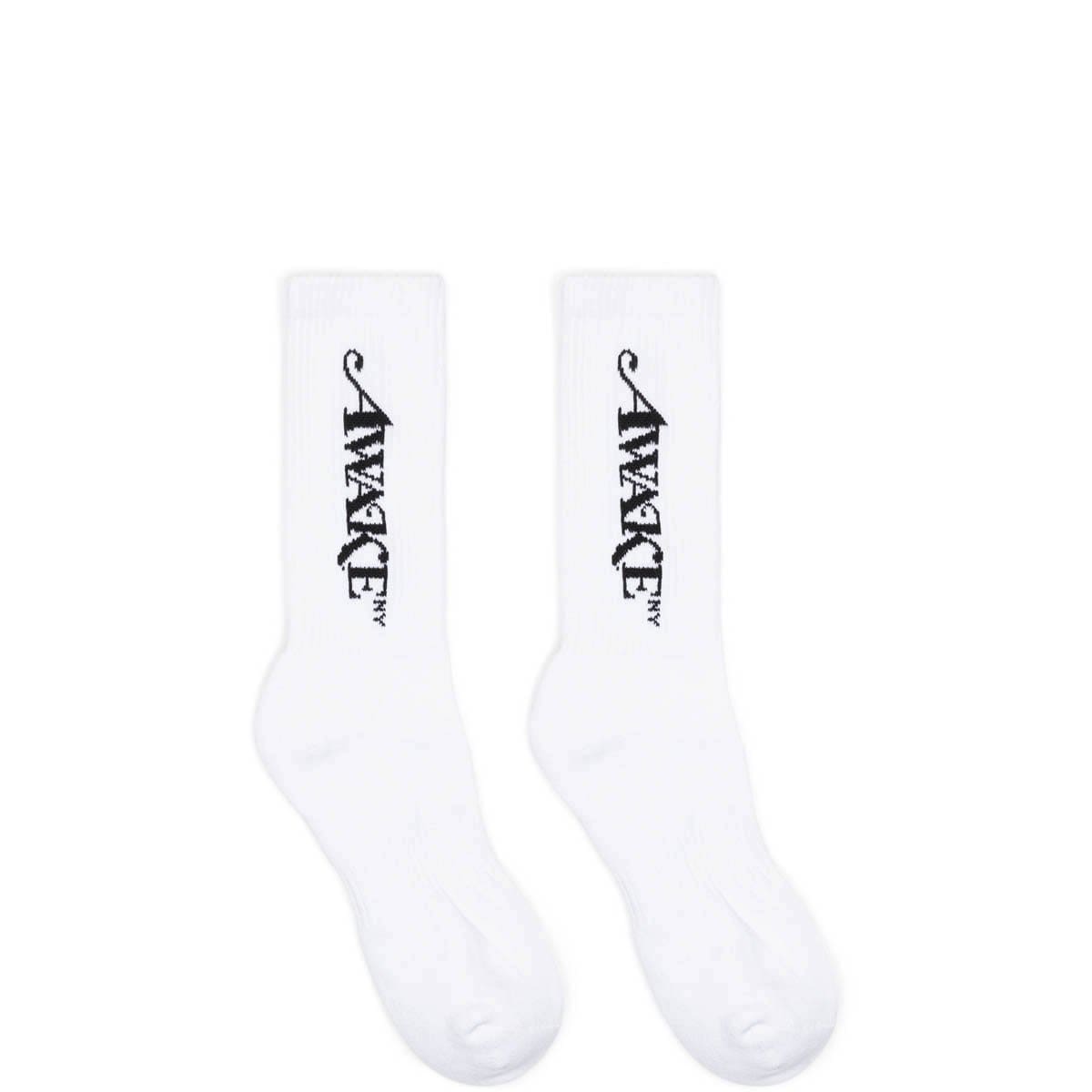 Awake NY Socks WHITE / O/S CLASSIC LOGO SOCKS