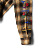 Awake NY Shirts OMBRE PLAID CAMP FLANNEL SHIRT