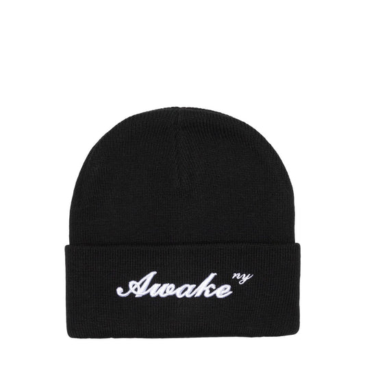 Awake NY Headwear BLACK / O/S SCRIPT LOGO BEANIE