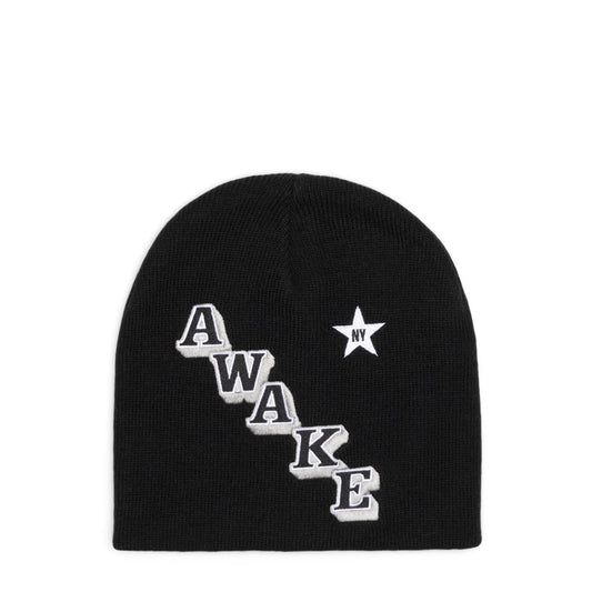 Awake NY Headwear BLACK / O/S STACKED LOGO BEANIE