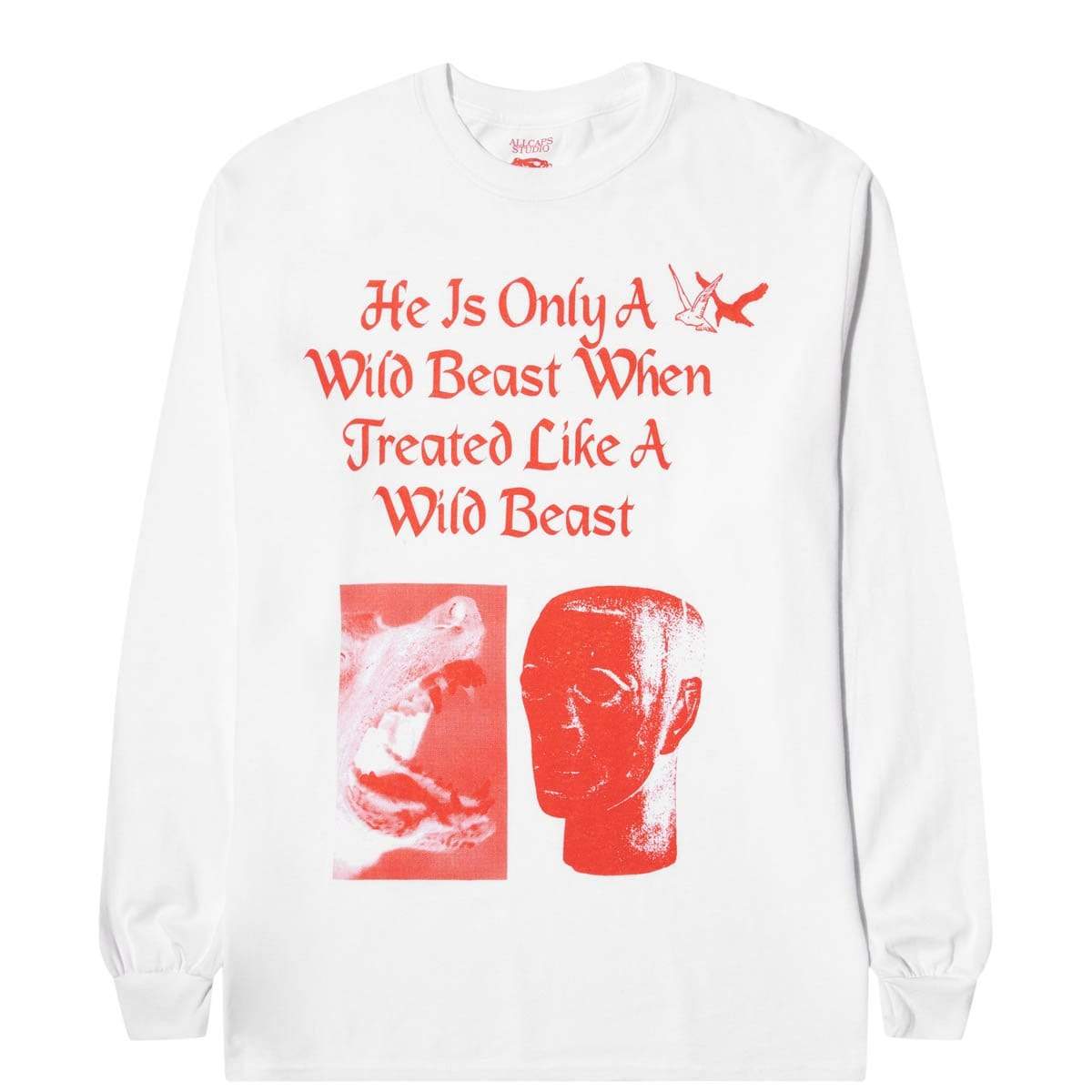 ALLCAPSTUDIO T-Shirts HE IS ONLY A WILD BEAST L/S T-SHIRT