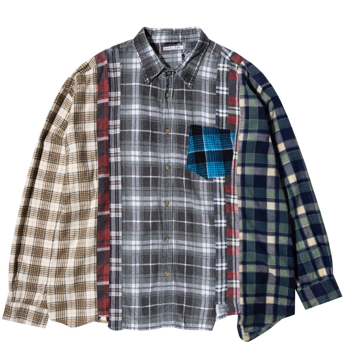 Needles Shirts ASSORTED / O/S FLANNEL SHIRT - WIDE 7 CUTS SHIRT SS20 21