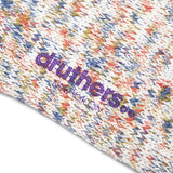 Druthers Bags & Accessories OFF WHT/RED/BLUE / O/S TIE DYE YARN CREW SOCKS